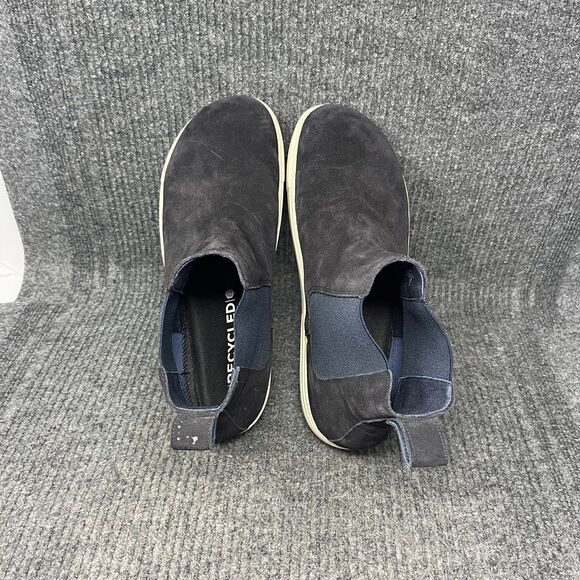 Birkenstock Black Suede Chelsea Boots with Cream Sole